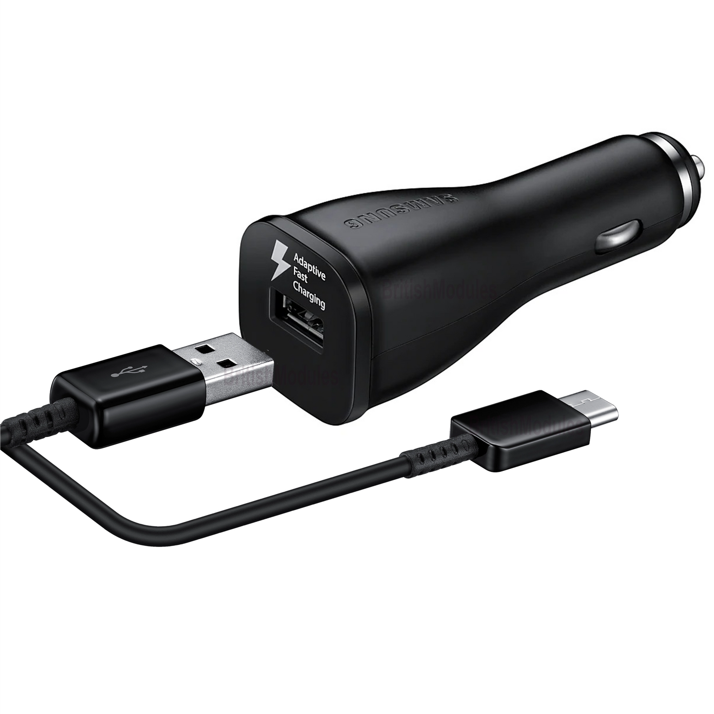 Genuine Samsung EP-LN915U Car Power Adapter Adaptive Fast Charger USB Type C Cable Galaxy S8 S9 S10 + Plus Note 9 8