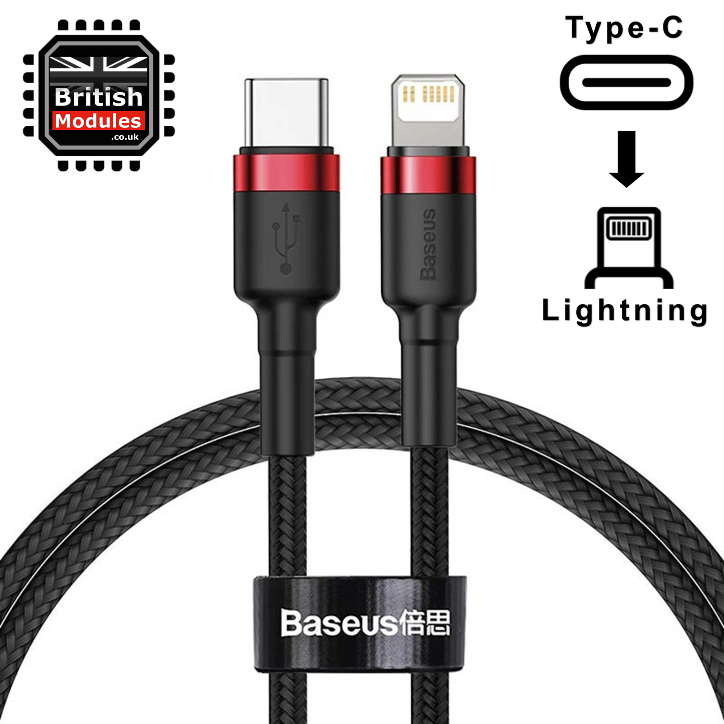 Heavy Duty Braided iPhone Fast Charging Data USB C to Lightning Cable PD 20W