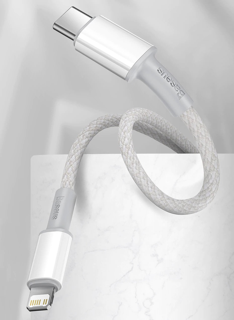 Heavy Duty Braided iPhone Fast Charging Data Cable Type-C to Lightning PD 20W 2M for Apple iPhone