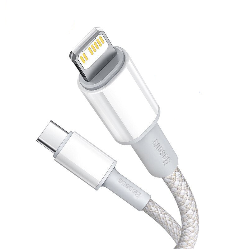 Heavy Duty Braided iPhone Fast Charging Data Cable Type-C to Lightning PD 20W 2M for Apple iPhone