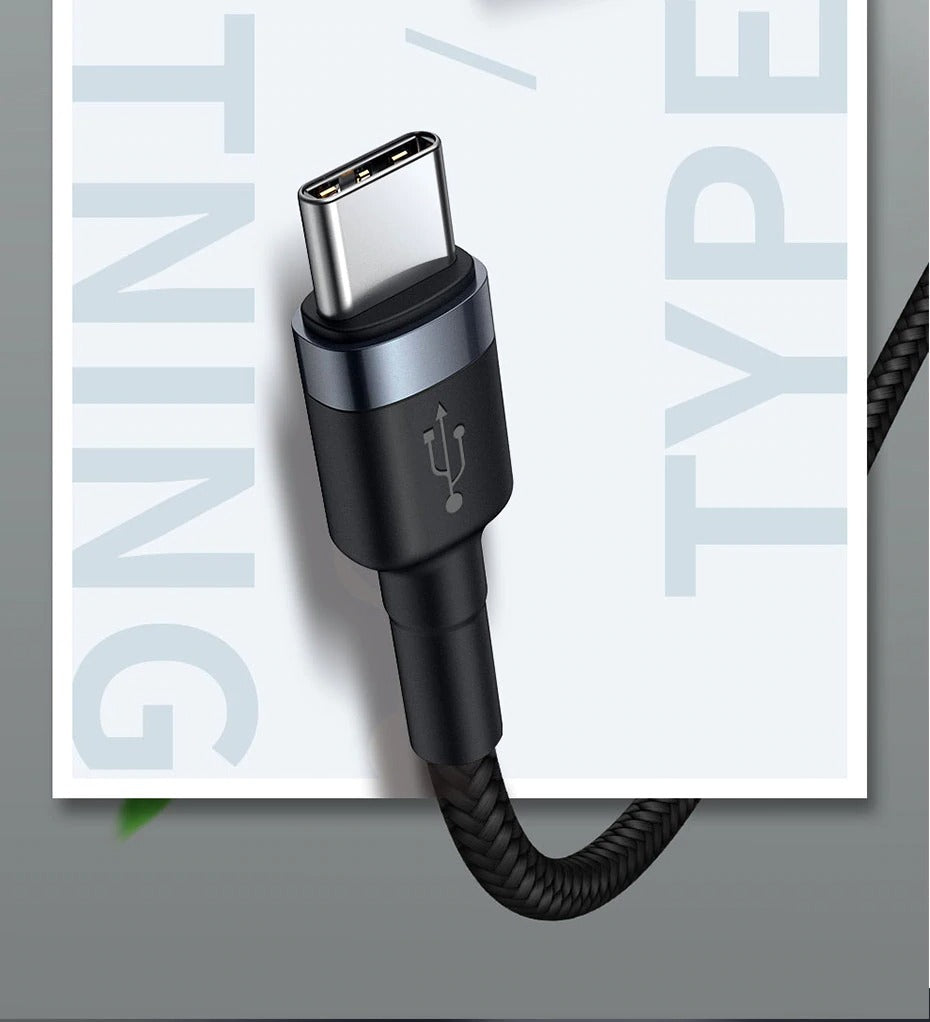2M Grey Heavy Duty Braided iPhone Fast Charging Data USB C to Lightning Cable PD 20W