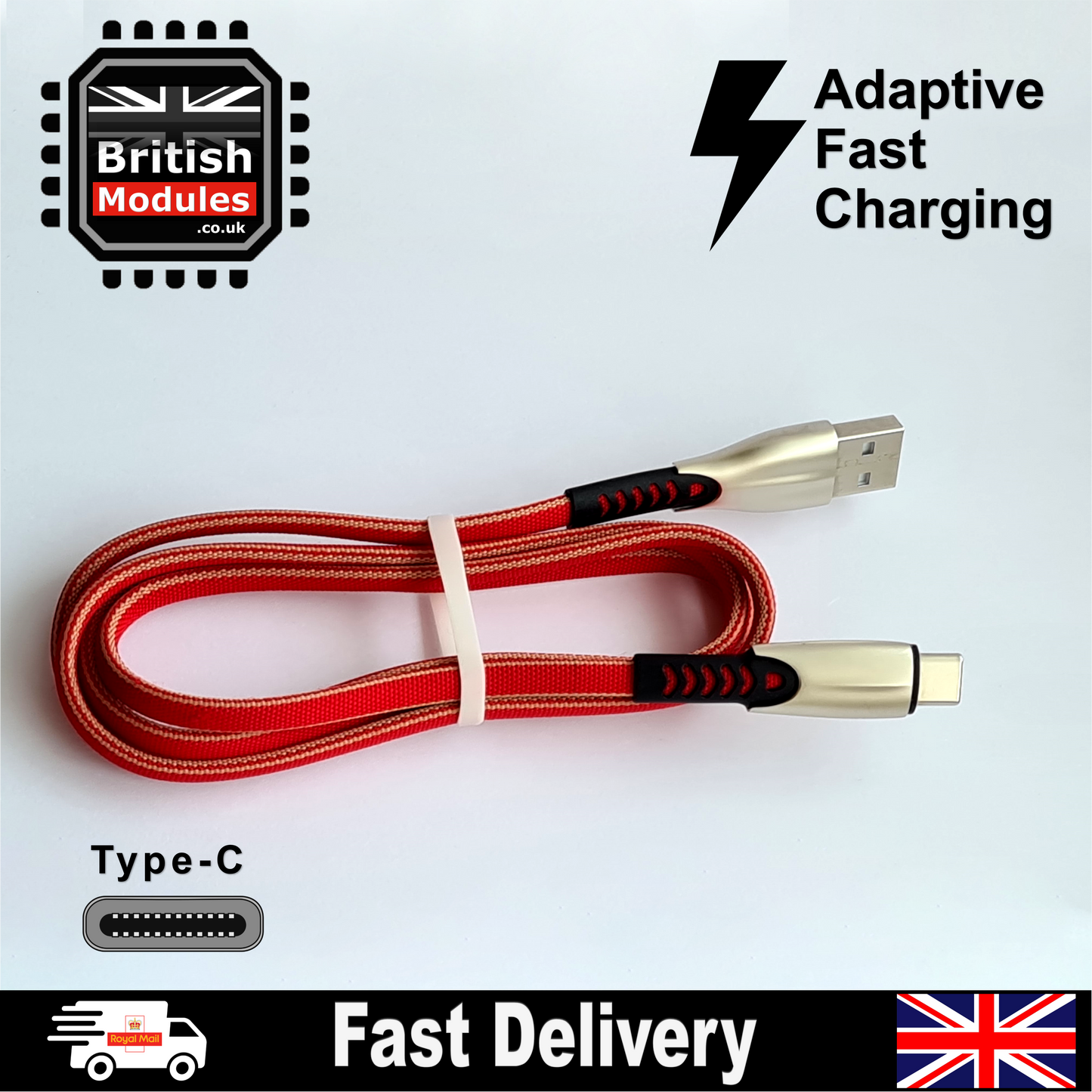 Fast Charging Cable Type C Strong Braided USB-C 3A Quick Charger 3.0 Data Sync