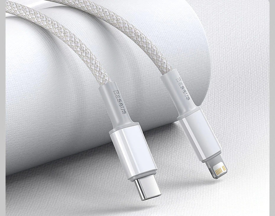 Heavy Duty Braided iPhone Fast Charging Data Cable Type-C to Lightning PD 20W 2M for Apple iPhone