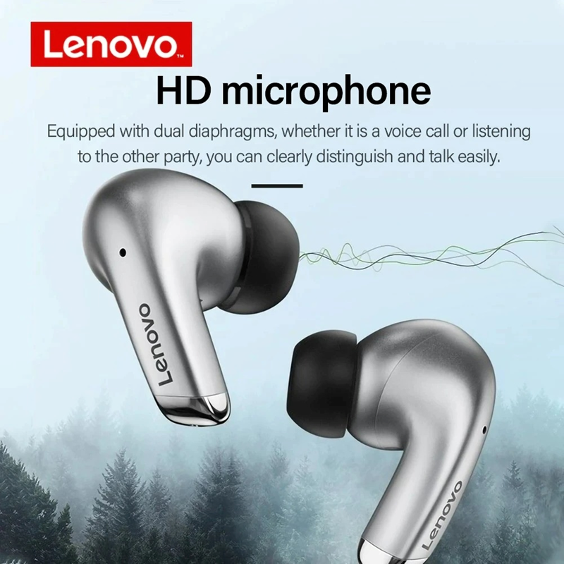 Lenovo LP5 Wireless Earbuds 5.0 HIFI Waterproof Headset Earphone Bluetooth Headphones for Apple iPhone, Android, Samsung