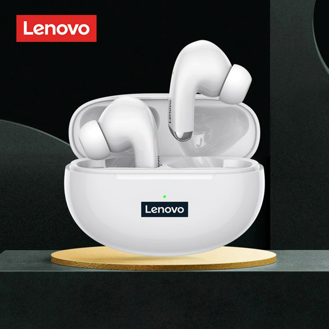Lenovo LP5 Wireless Earbuds 5.0 HIFI Waterproof Headset Earphone Bluetooth Headphones for Apple iPhone, Android, Samsung