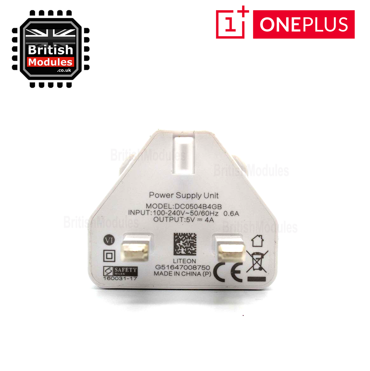 OnePlus Dash High Speed Original Charger Power Adapter UK Plug for OnePlus 6T 6 5T 5 3T 3 2