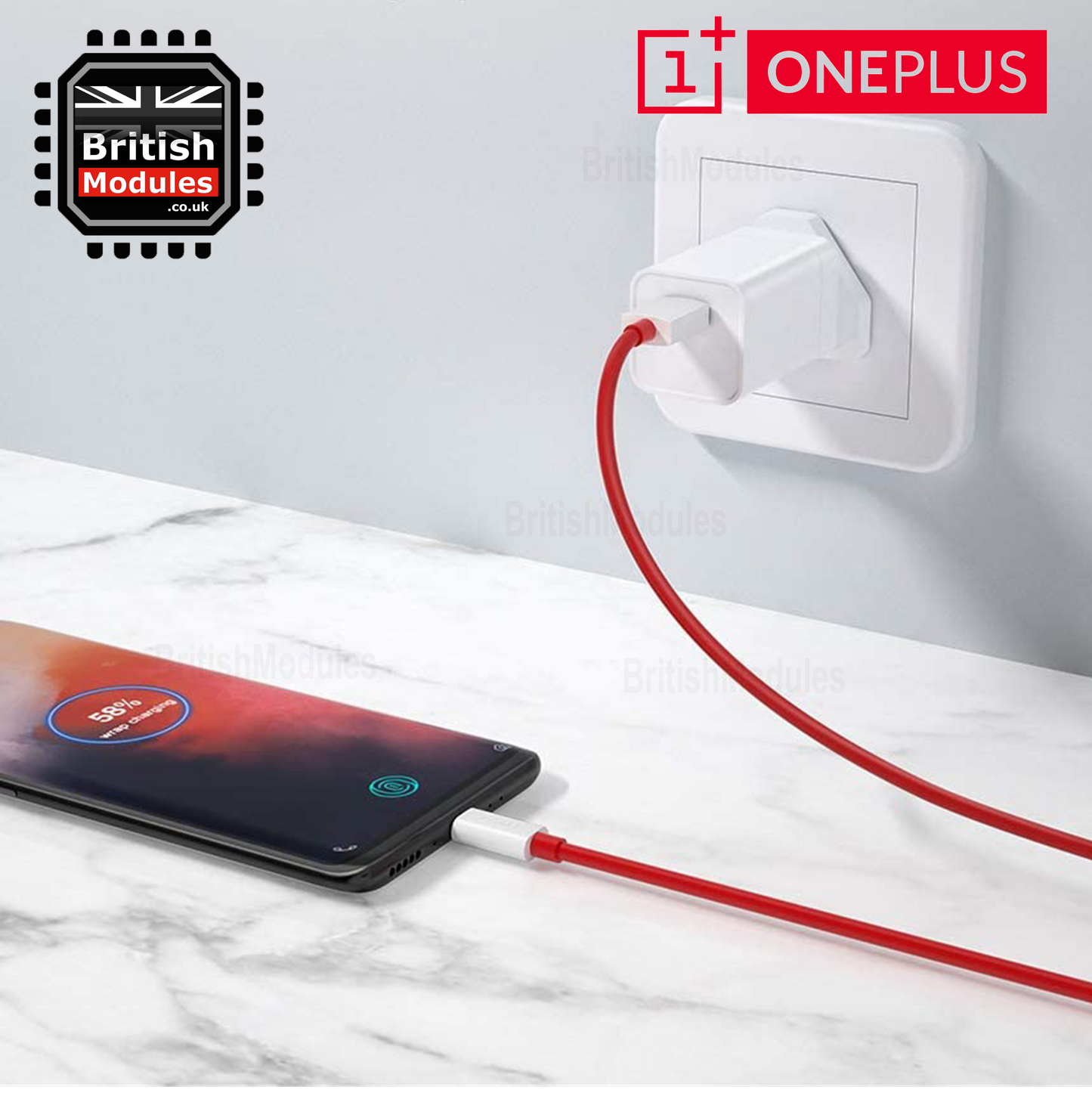 OnePlus Dash High Speed Original Charger Power Adapter UK Plug for OnePlus 6T 6 5T 5 3T 3 2
