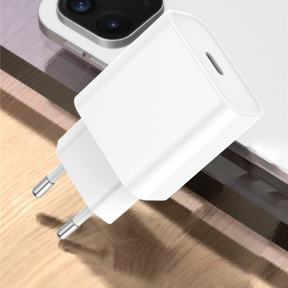 20W EU USB-C Power Adapter for iPhone Charger Head Plug PD