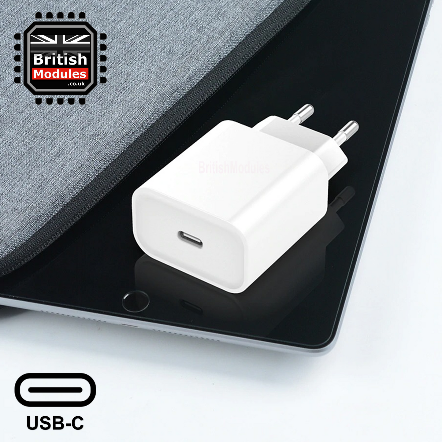 PD 20W Fast Charging USB-C Power Adapter EU Plug for iPhone Charger Head