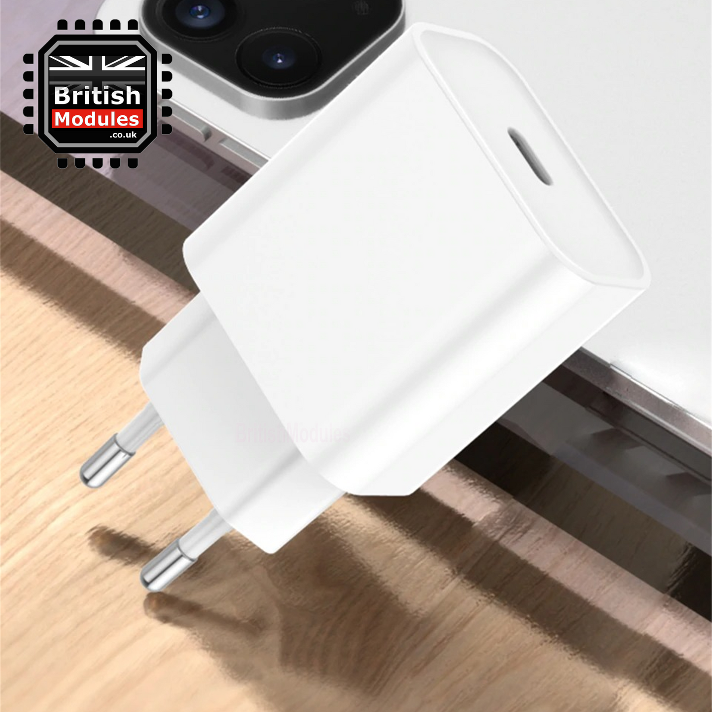 20W EU USB-C Power Adapter for iPhone Charger Head Plug PD