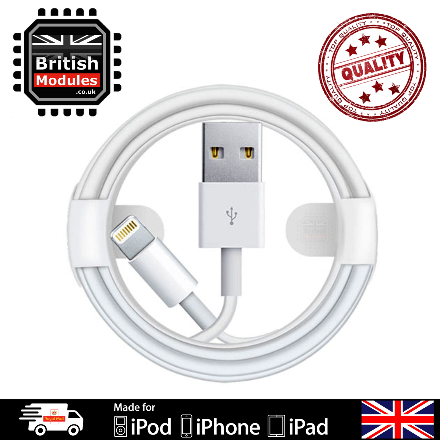 Premium iPhone lightning USB Charger Cable for Apple iPhone 5 6 7 8 Plus X XS Max