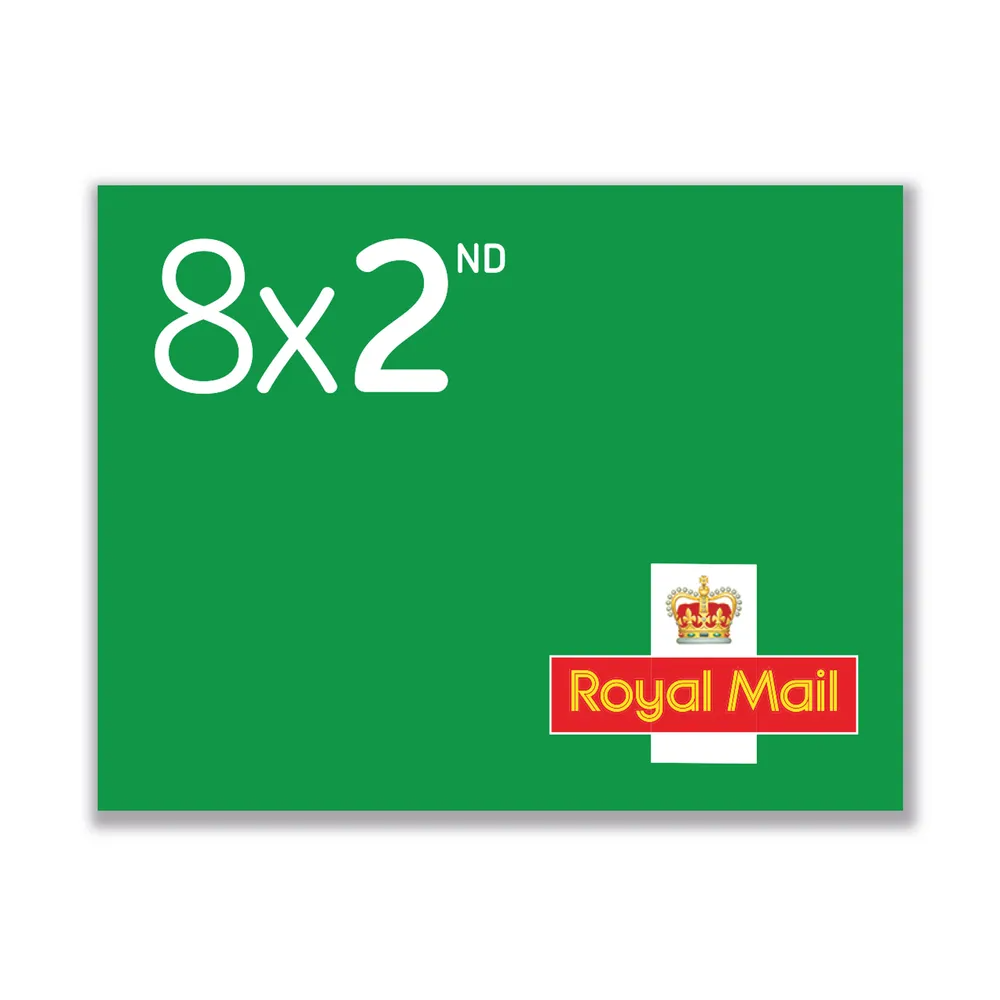 Royal Mail 2nd Class Stamp Book (Book of 8 Stamps)