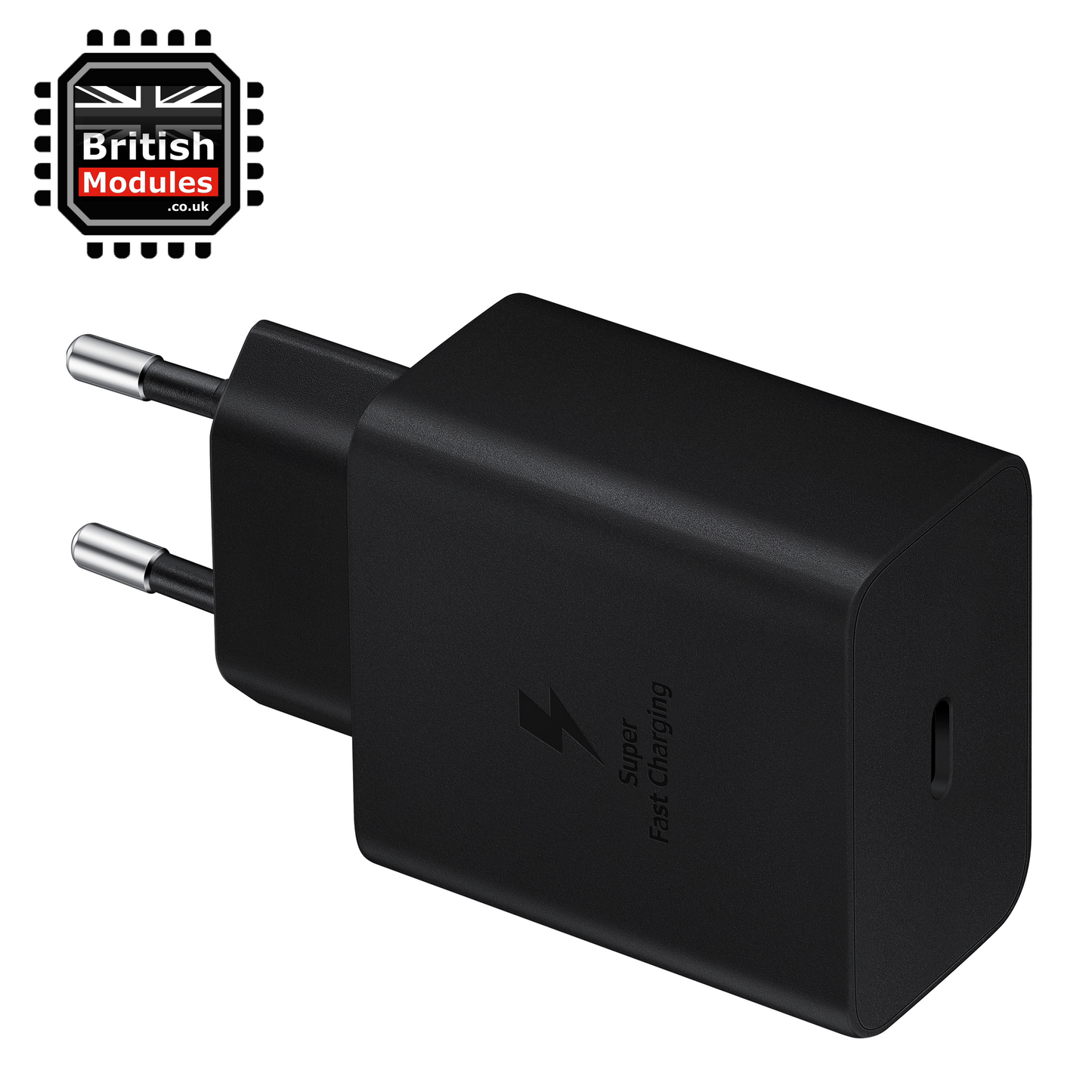 Samsung 45W Travel Adapter TA845 EU USB-C Mains Charger & Super Fast Charging USB-C to USB-C Cable 1M Black