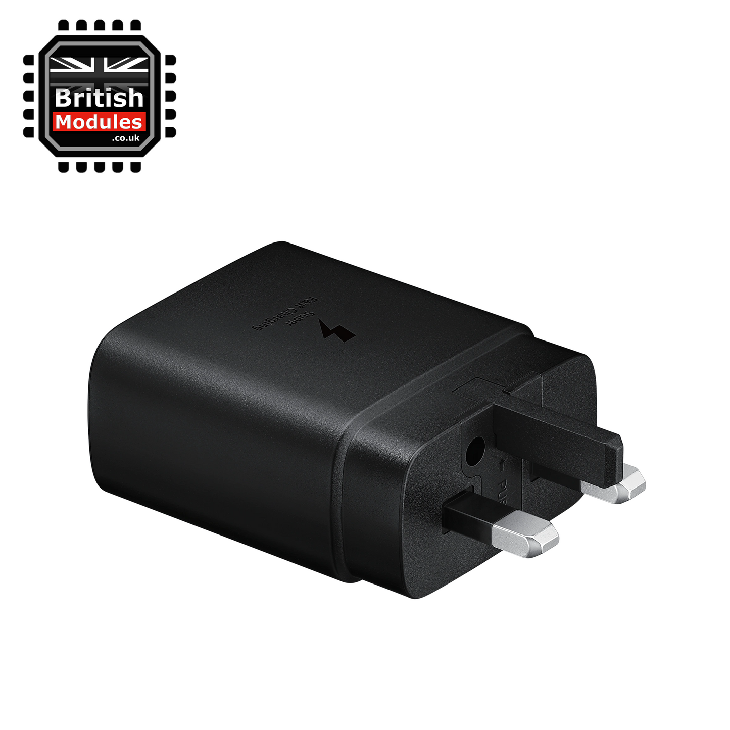 Samsung 45W TA845 Charger Travel Adapter USB-C UK Mains + USB-C to USB-C Super Fast Charging Cable 1M Black