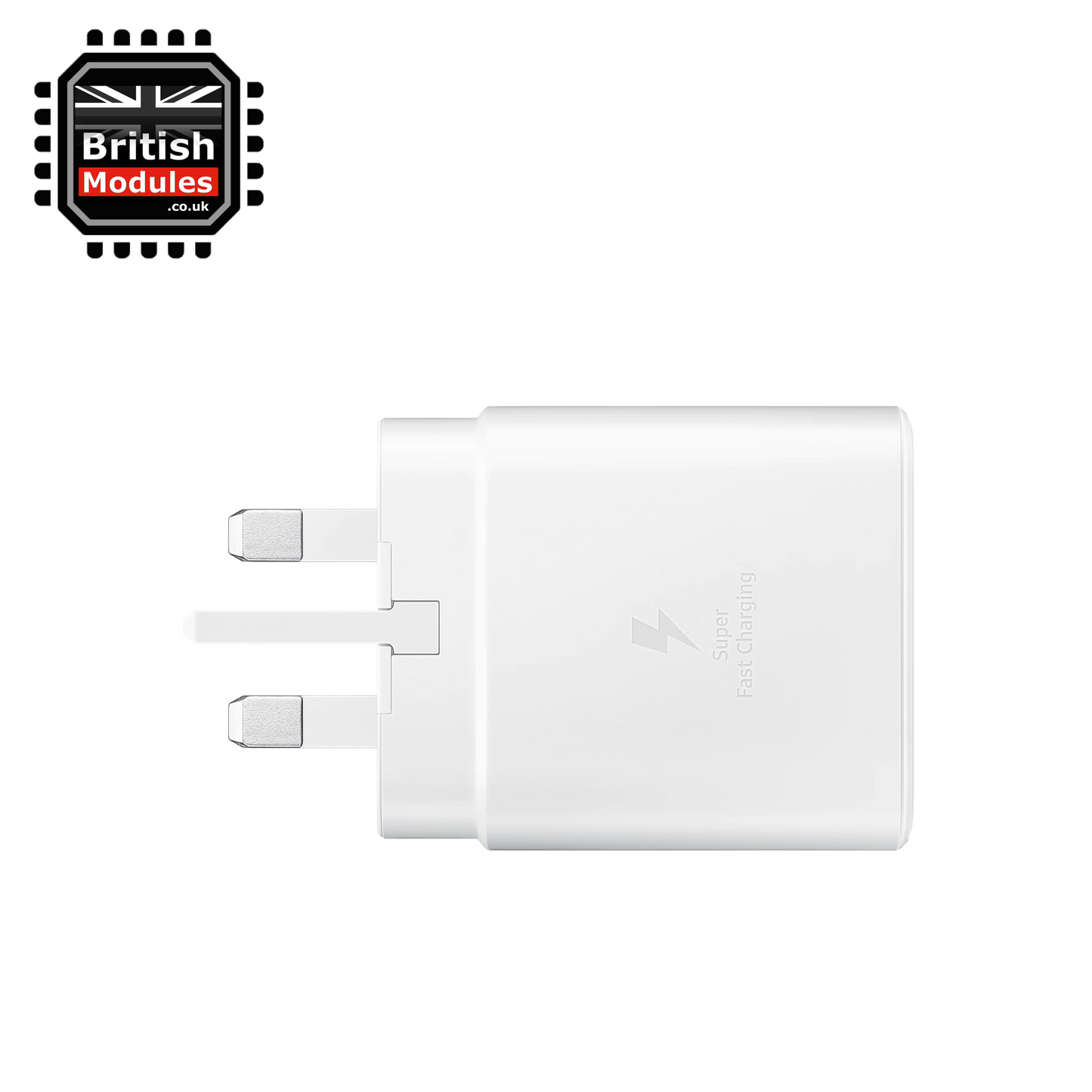 Samsung 45W Travel Adapter TA845 UK USB-C Mains Charger & Super Fast Charging USB-C to USB-C Cable 1M White