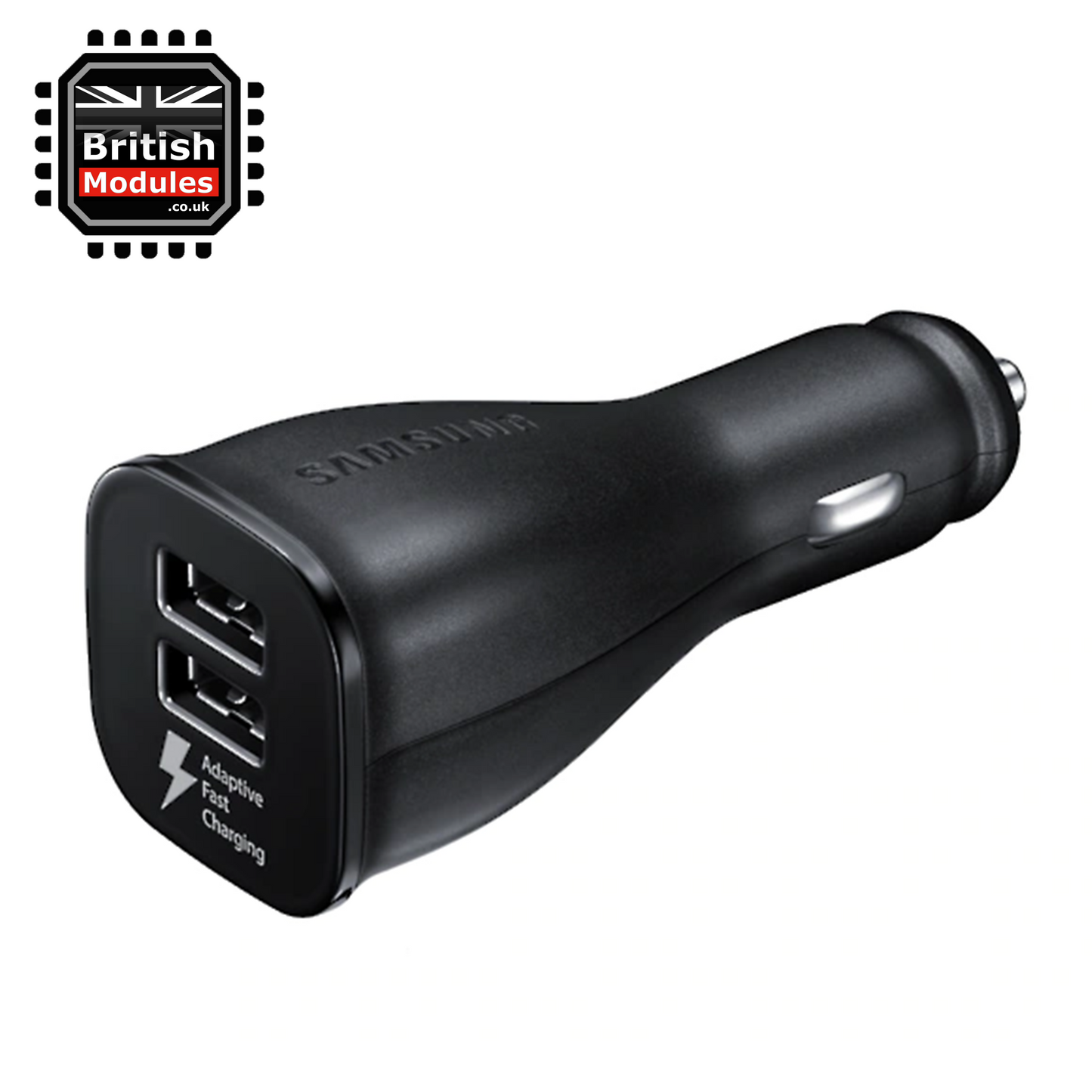 Samsung Dual Port USB Adaptive Fast Charging Car Charger with Micro USB Cable