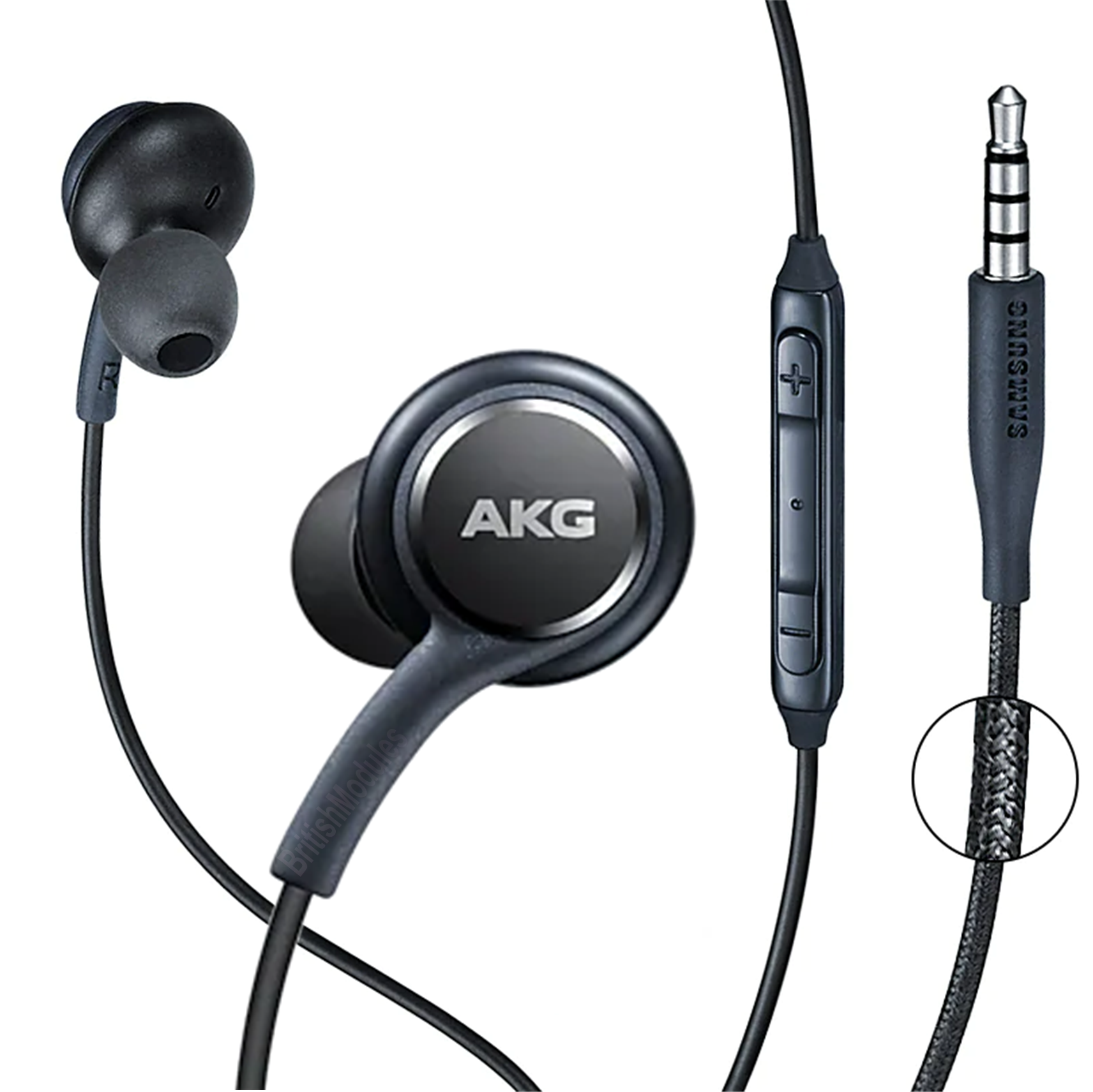 Samsung In ear Earphones Headphones 3.5mm Wired Microphone and Volume British Modules
