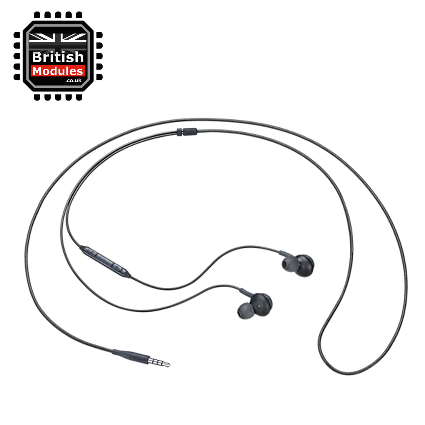 Samsung In-ear Earphones Headphones 3.5mm Wired Microphone and Volume Control Tuned by AKG Black