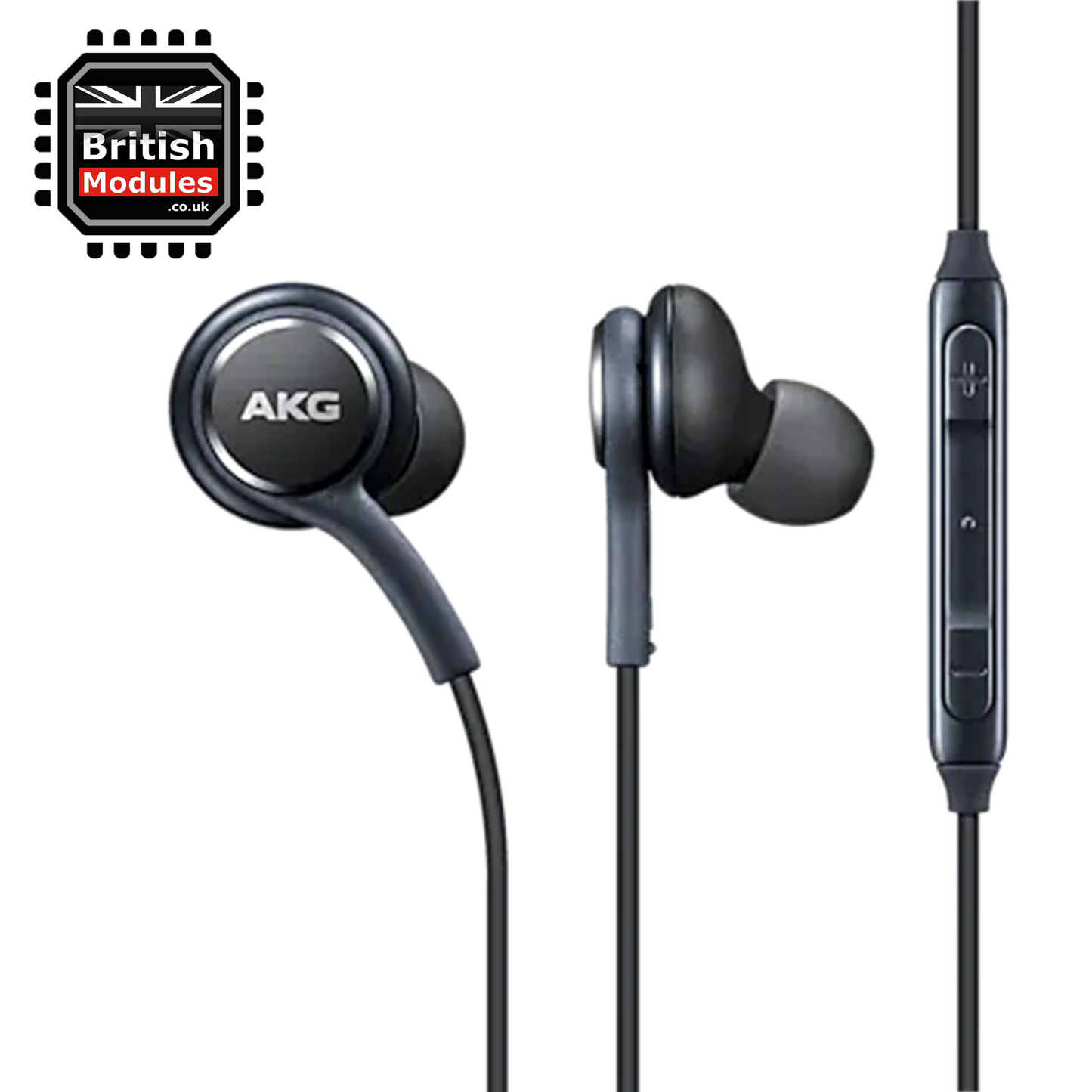 Samsung In-ear Earphones Headphones 3.5mm Wired Microphone and Volume Control Tuned by AKG Black