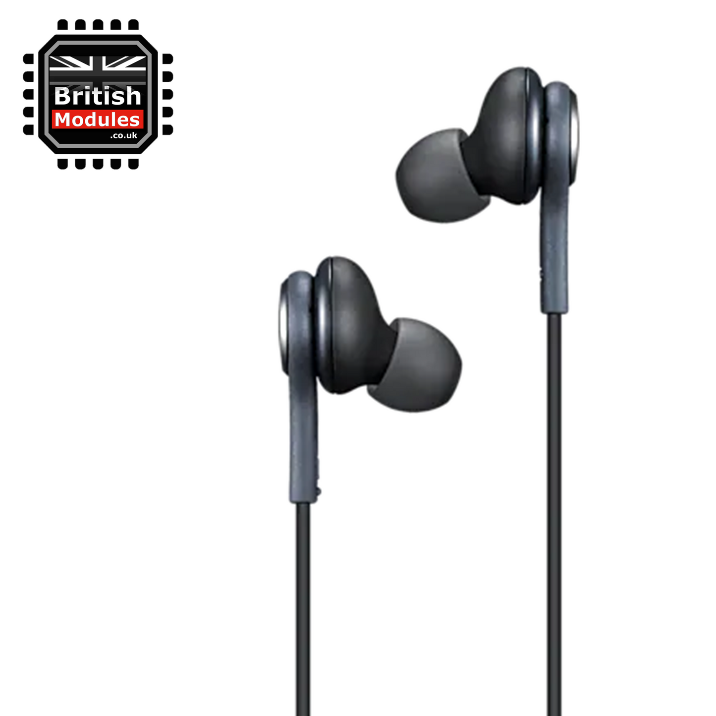 Samsung In-ear Earphones Headphones 3.5mm Wired Microphone and Volume Control Tuned by AKG Black