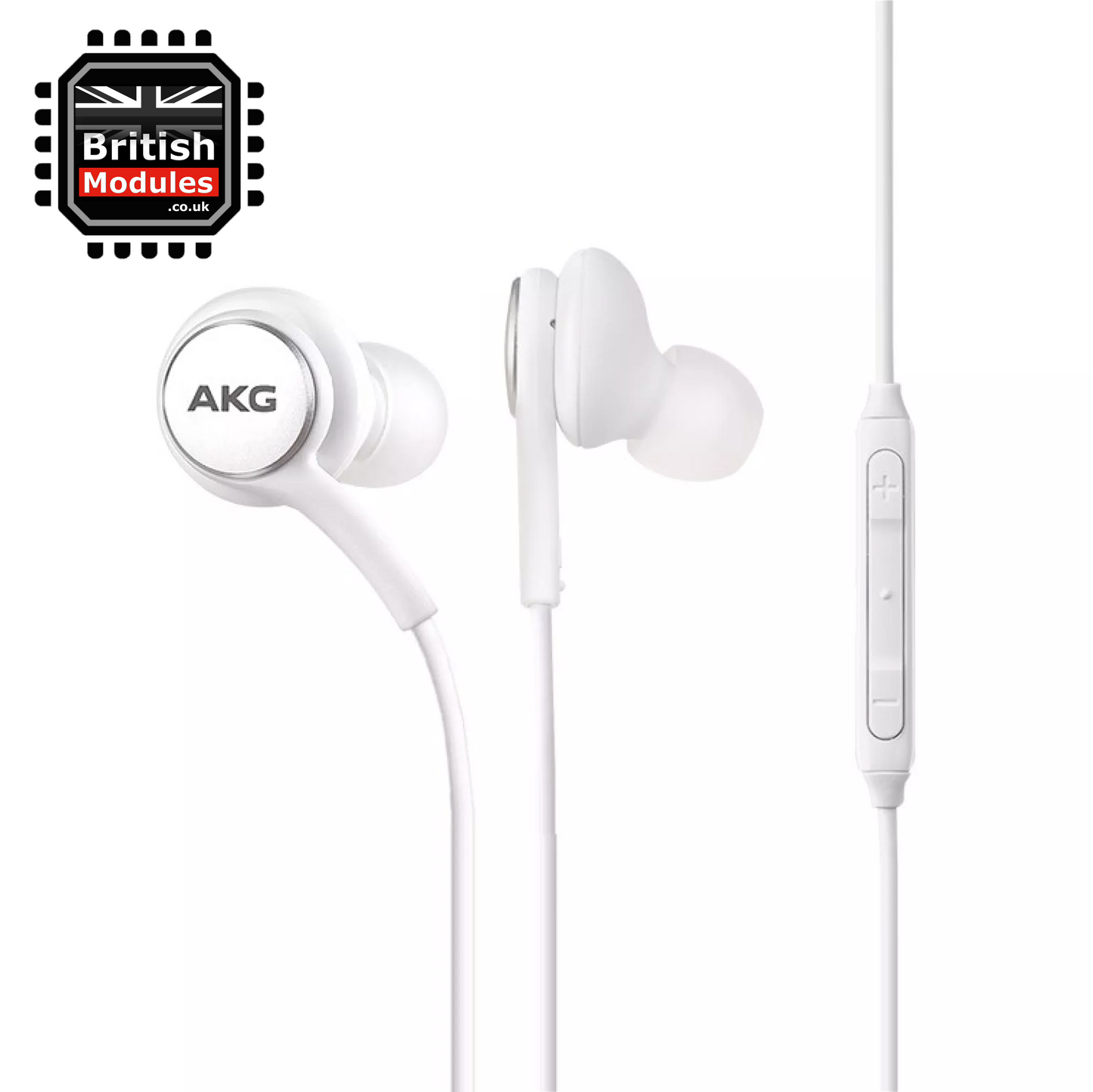 Samsung In-ear Earphones Headphones 3.5mm Wired Microphone and Volume Control Tuned by AKG White