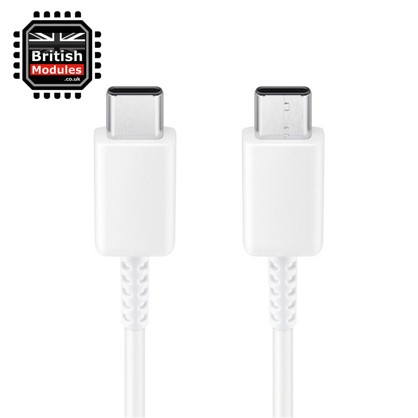 Samsung 45W Travel Adapter TA845 UK USB-C Mains Charger & Super Fast Charging USB-C to USB-C Cable 1M White