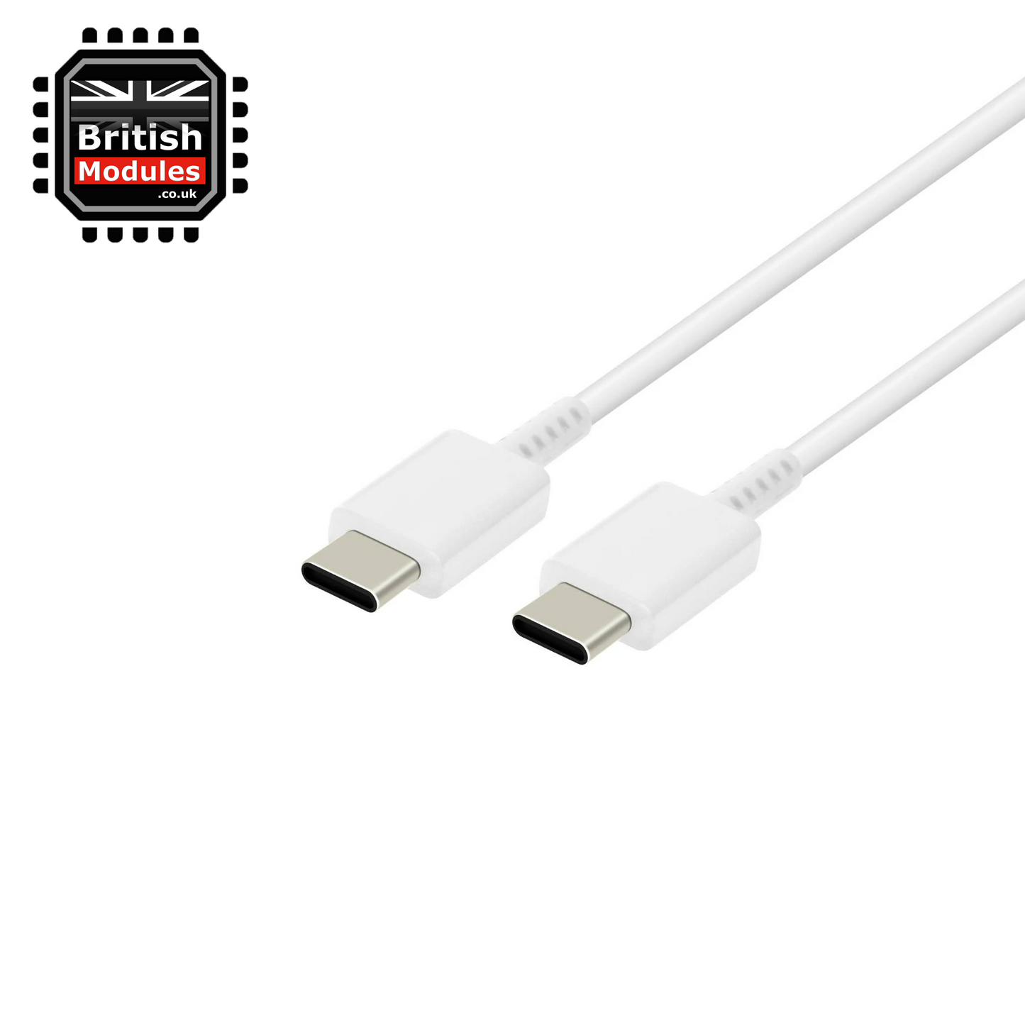 Samsung 45W Travel Adapter TA845 UK USB-C Mains Charger & Super Fast Charging USB-C to USB-C Cable 1M White