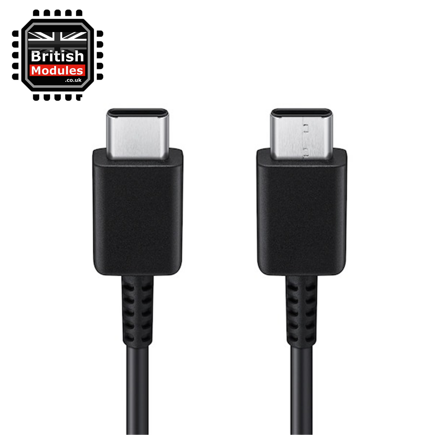 Samsung 45W Travel Adapter TA845 UK USB-C Mains Charger & Super Fast Charging USB-C to USB-C Cable 1M Black
