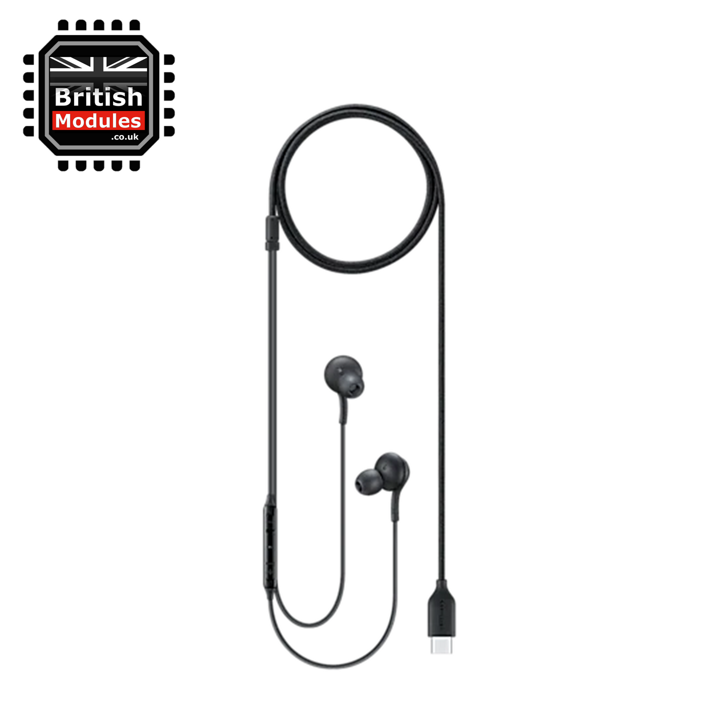 Samsung USB Type-C Earphones Headphones Earbuds Wired Microphone and Volume Control Tuned by AKG Black