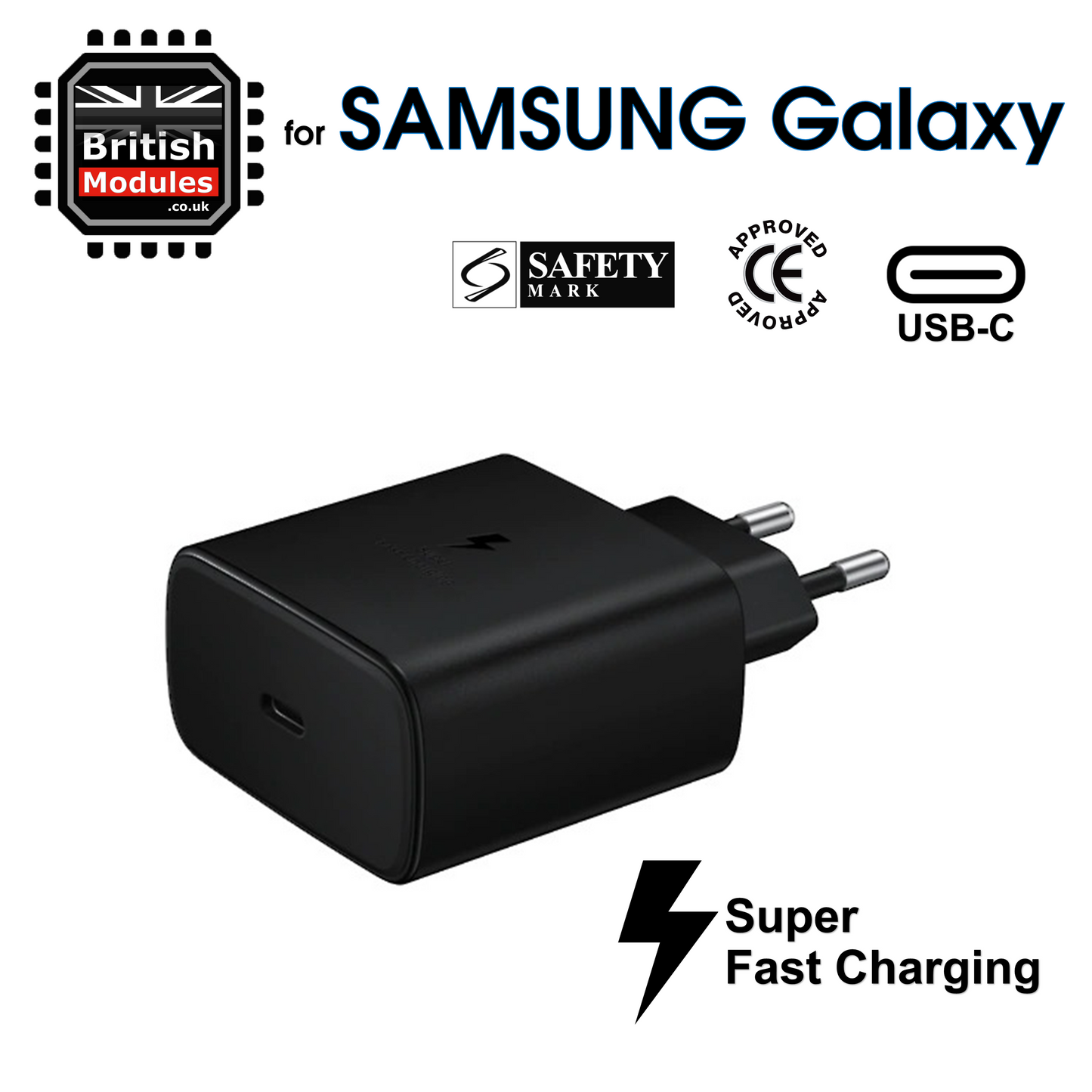 EU PD 25W Super Fast Charging USB-C Power Adapter for Samsung Galaxy Note 20 10 S20 S21 S22 Ultra 5G FE Wall Charger
