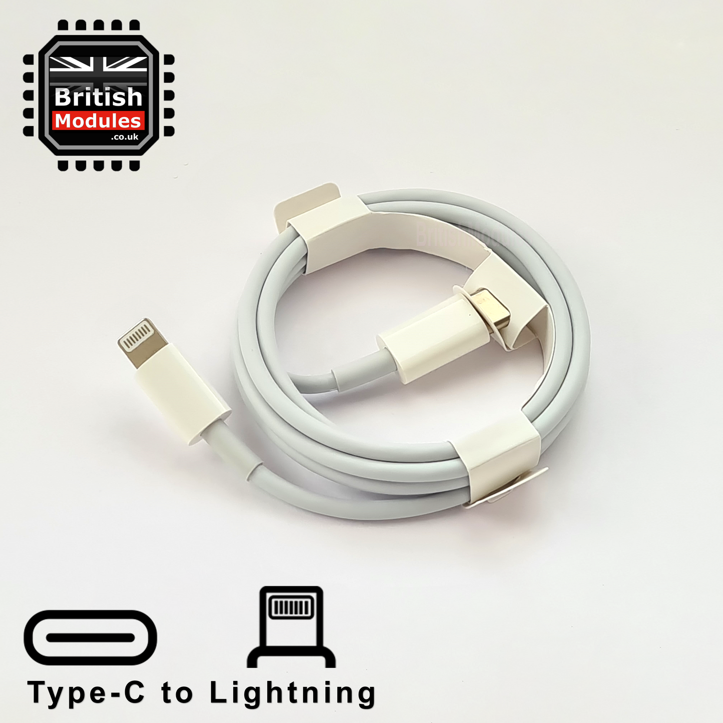 PD 20W Fast Charging USB-C Power Adapter + 1M USB-C to Lightning Cable for iPhone / iPad UK Wall Plug