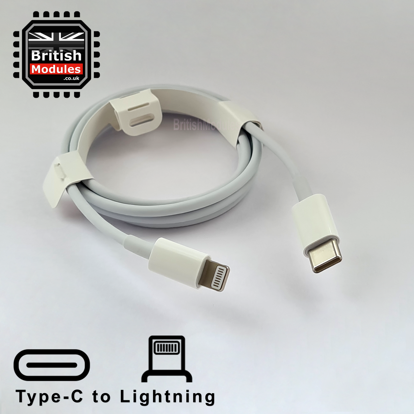 PD 20W Fast Charging USB-C Power Adapter + 1M USB-C to Lightning Cable for iPhone / iPad UK Wall Plug