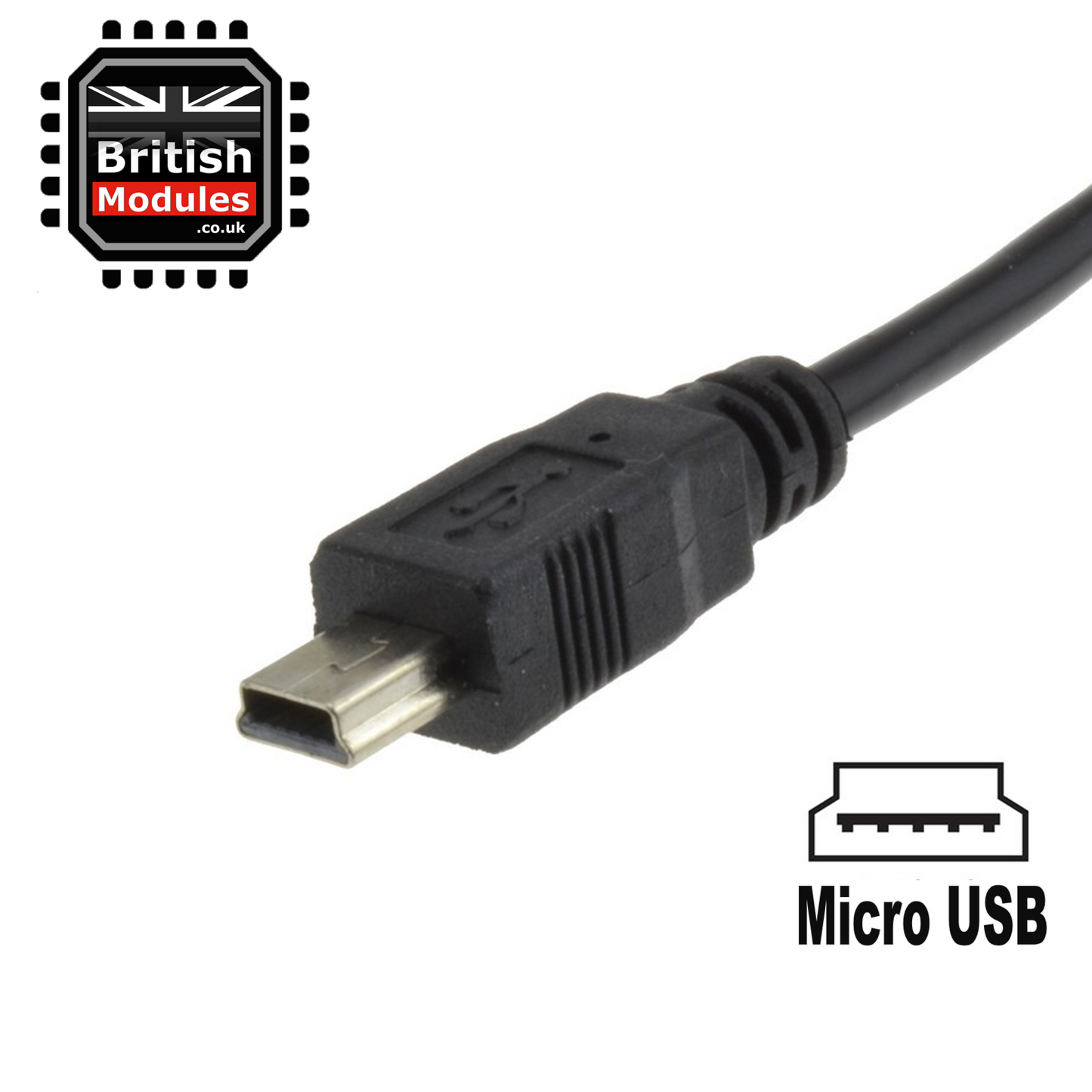 USB A to Mini USB 2.0 A Male to Mini B Male Cable 1M