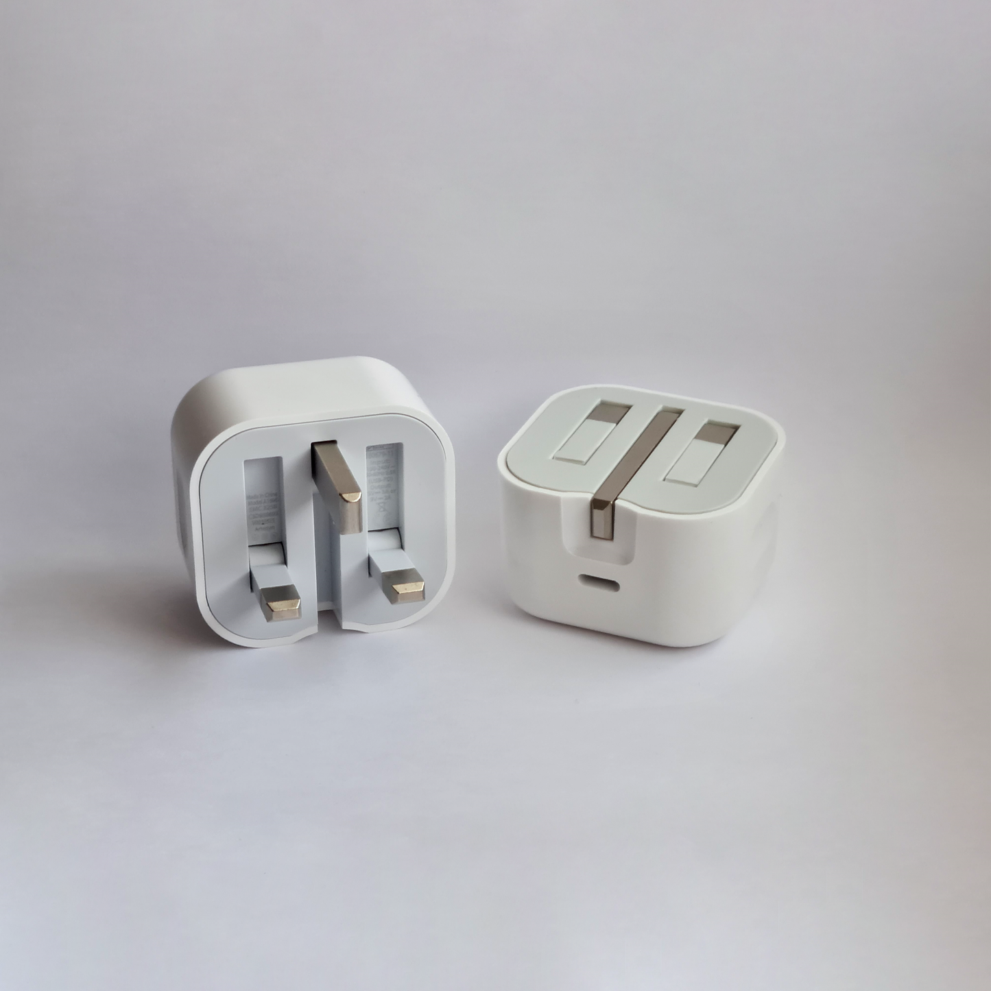 20W PD Fast Charging USB-C Power Adapter UK Plug + USB-C to Lightning Cable for Apple iPhone