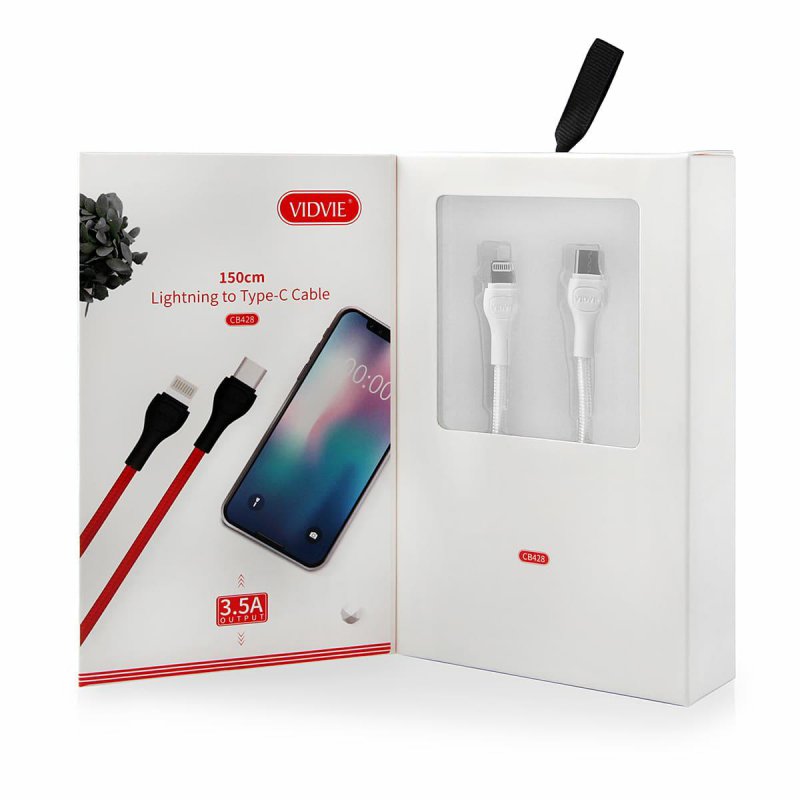 Premium iPhone Braided Fast Charging Cable Type-C to Lightning PD 20W by VidVie