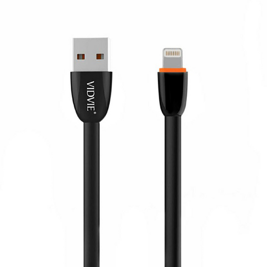 VidVie Apple Lightning to USB Cable for iPhone Cable 11 X XR XS Max Charger / iPad Cable Durable Soft Flexible Rubber