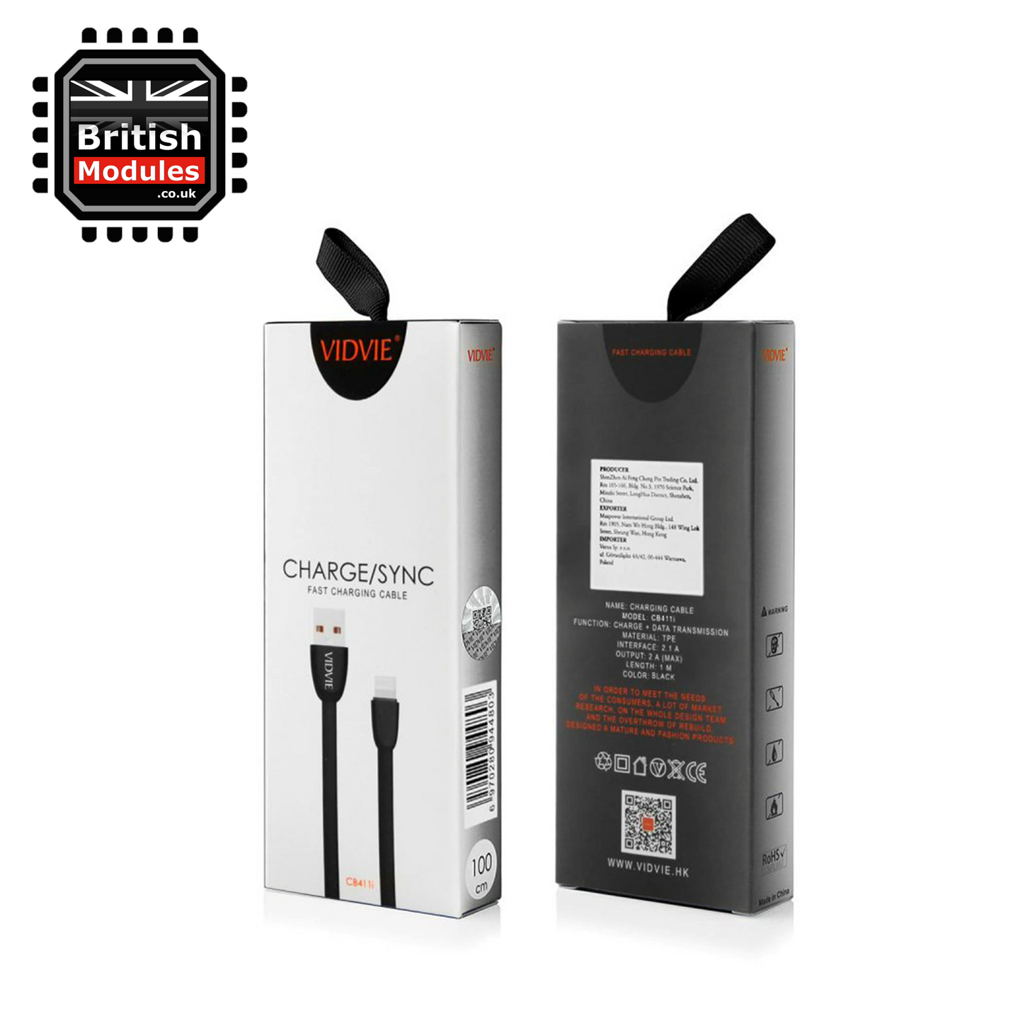 VidVie Apple Lightning to USB Cable for iPhone Cable 11 X XR XS Max Charger / iPad Cable Durable Soft Flexible Rubber