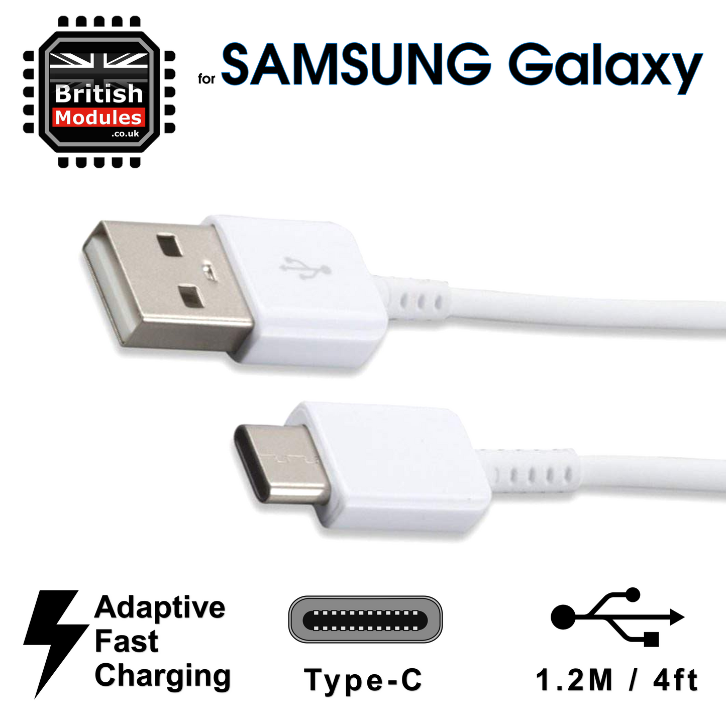 Fast Charger Plug & Cable Type-C for Samsung Galaxy S8 S8+ S9 S10 Plus Note 8 9