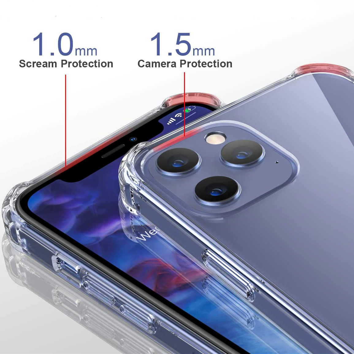 iPhone 16 Pro Max Plus 15 14 13 12 11 X XR XS 8 SE Case Shockproof Crystal Clear Soft Silicone Gel Bumper Cover Protective Slim Drop Protection