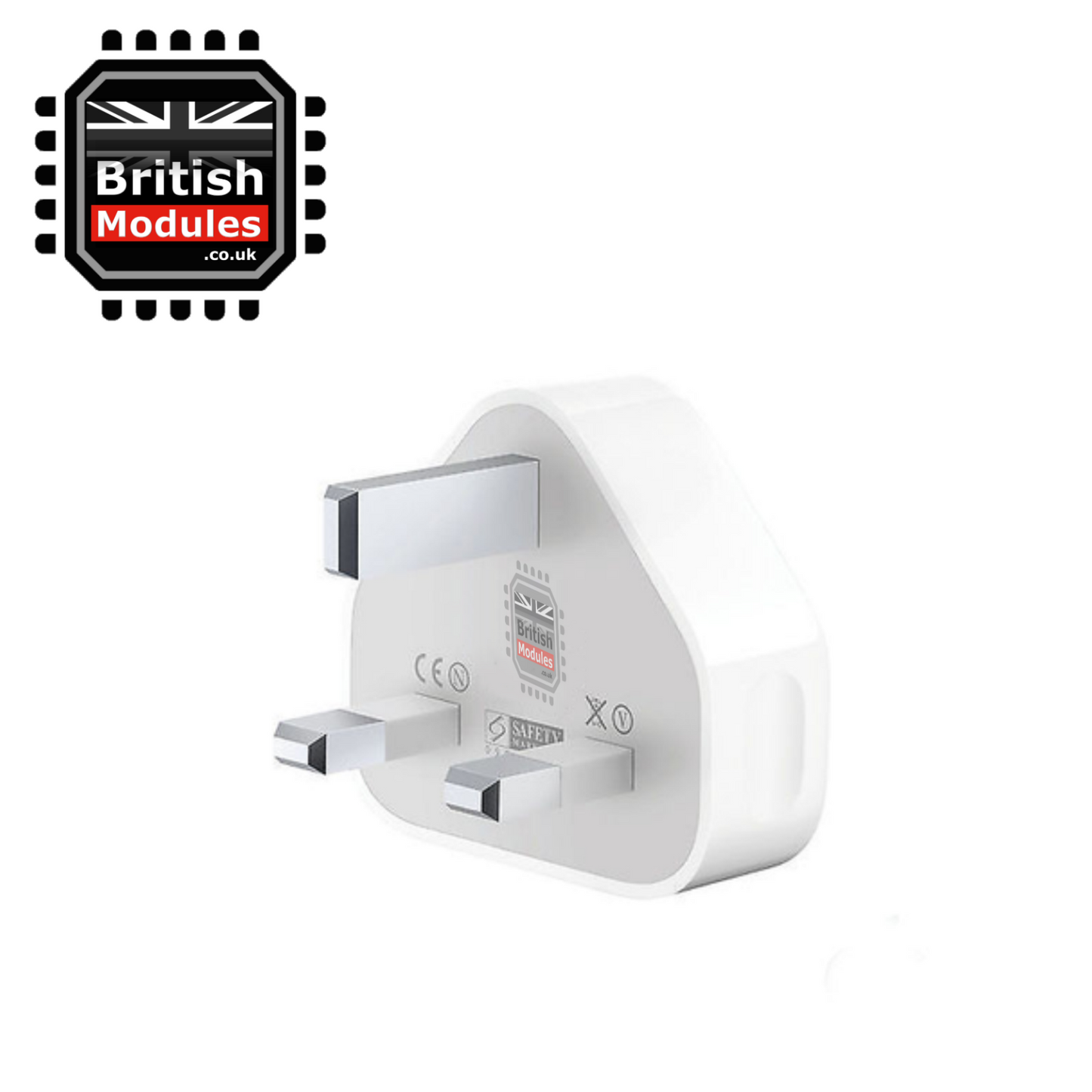 USB Power Adapter Charger 3 Pin UK Main Plug For Apple iPhone 5 6 7 8 X XR XS MAX
