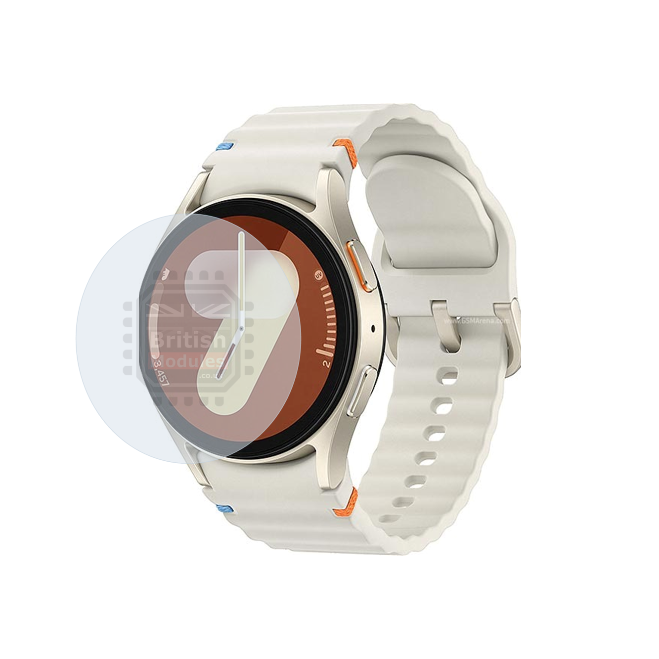 British Modules Samsung Galaxy Watch Clear Coat Self-Healing HydroGel Screen Protector Cover (Pack of 6)