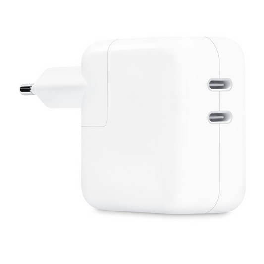Apple 35W Dual USB-C Port Power Adapter EU Plug 3 Pin Wall Charger