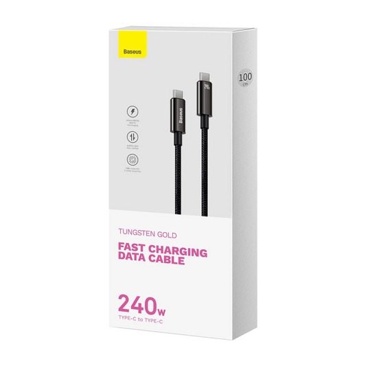 Baseus USB-C Fast Charging Cable 240W Tungsten Gold 2M