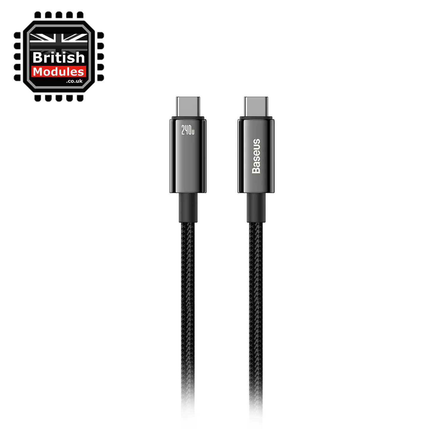 Baseus USB-C Fast Charging Cable 240W Tungsten Gold 2M