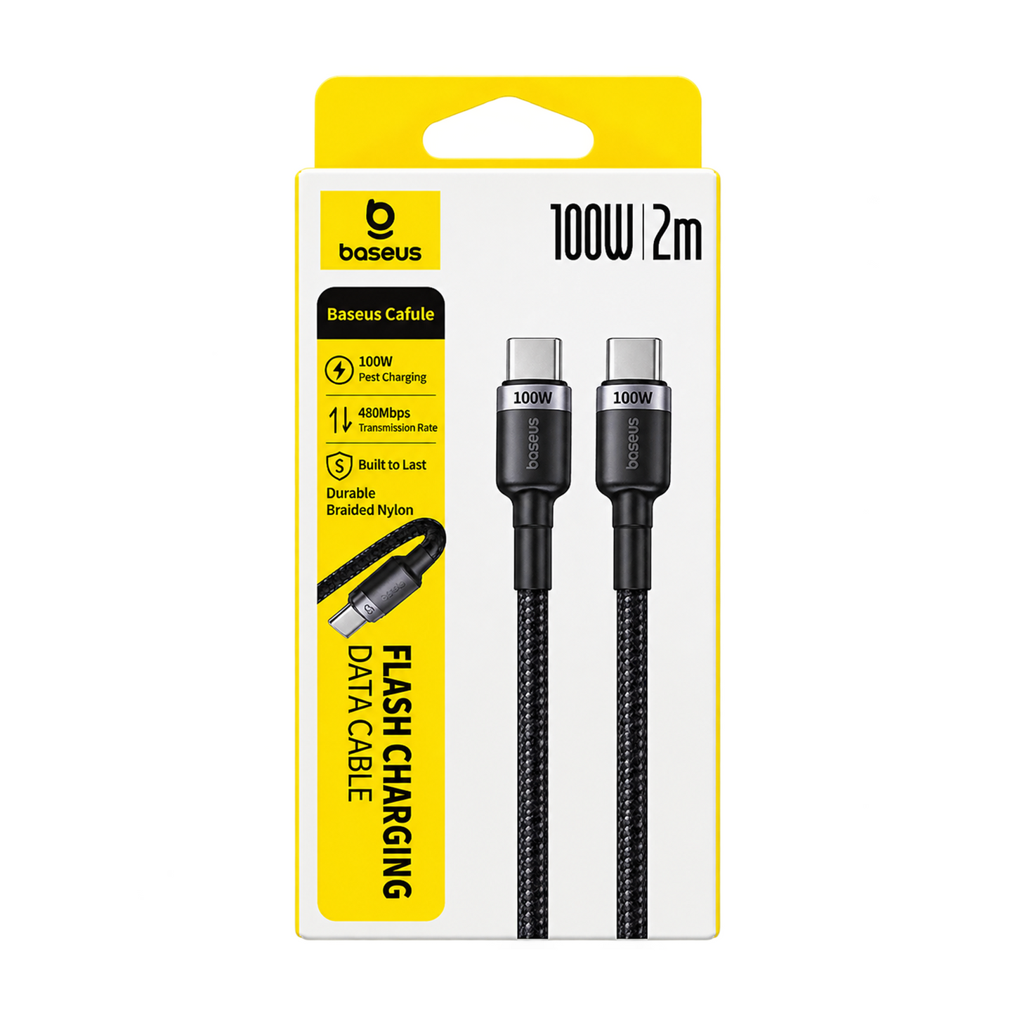 Baseus 100W USB-C to USB-C Cable 2M