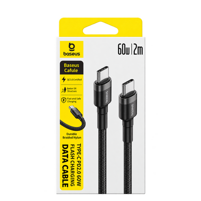 Baseus 60W USB-C to USB-C Cable 2M