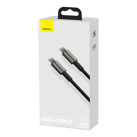 Baseus Tungsten Gold Fast Charging Data Cable Type-C to Type-C 100W 2M