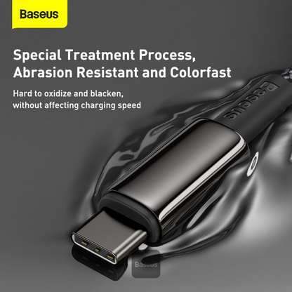 Baseus Tungsten Gold Fast Charging Data Cable Type-C to Type-C 100W 2M