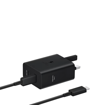 Samsung 50W Duo Power Adapter EP-T5020 with 5A USB C Cable Black