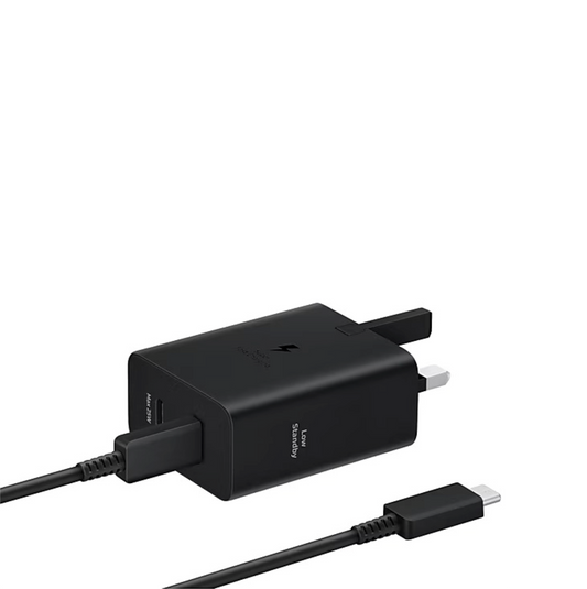 Samsung 50W Duo Power Adapter EP-T5020 with 5A USB C Cable Black